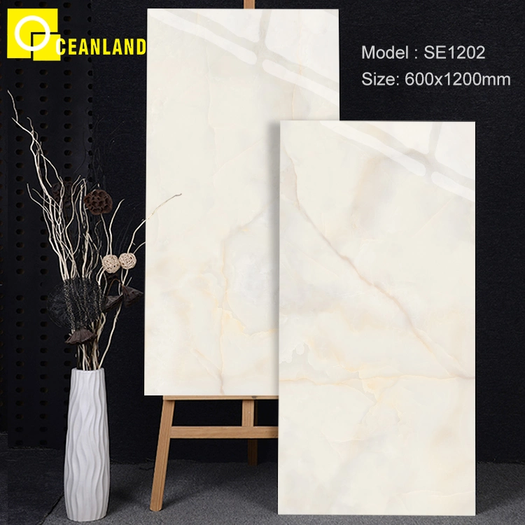 Foshan Luxury Design Polished Porcelain Floor Tile Bedroom Wall Sintered Stone