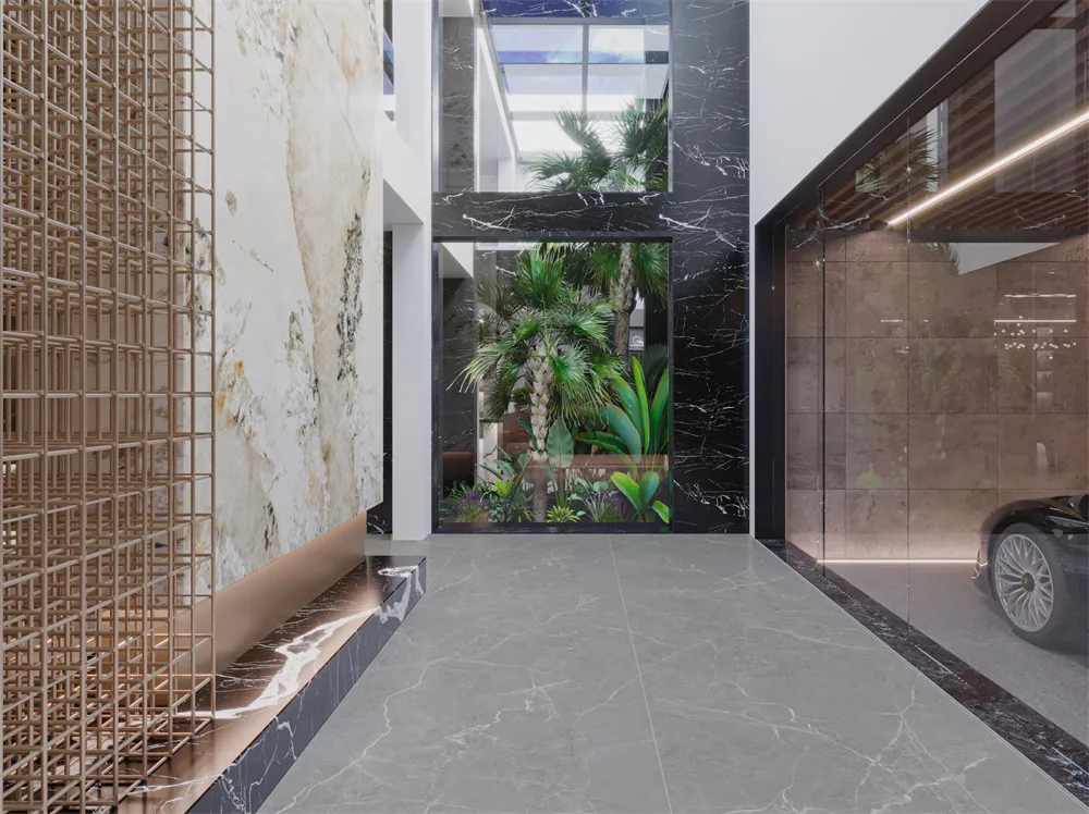 Foshan Big Factory 1200 x 2400 x 12 mm mattgrauer Sinterstein für luxuriöses Wohnzimmer